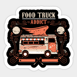 Food Truck Addict Sticker